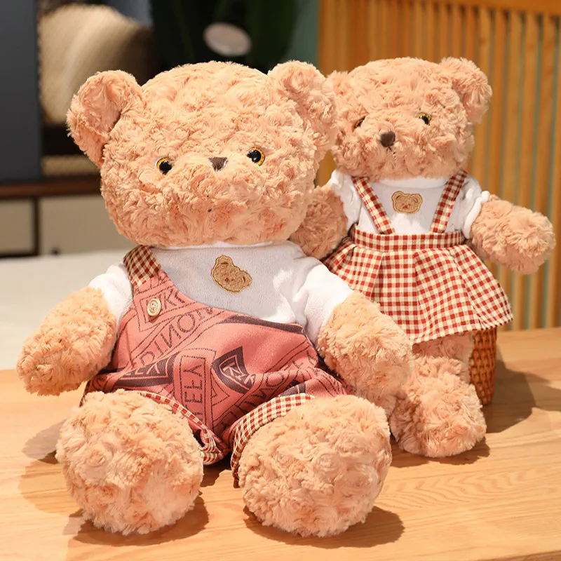 Wholesale Classic Couple Bear Doll Plush Toy Teddy Bear Sleeping With The Doll for valentine day lover gift