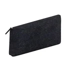 Pencil School Bag Luxury Pencil Zipped Felt School Pen Bag Felt Pencil Cases Black And White With Cases