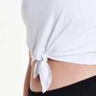 White Tank Top Wholesale White Tank Top Women Tied Tank Top Crop Ladies Workout Casual Tank Top