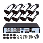 Cctv Recording Camera With Dvr H265 2MP 8CH Security AHD CCTV Camera With Recording DVR System