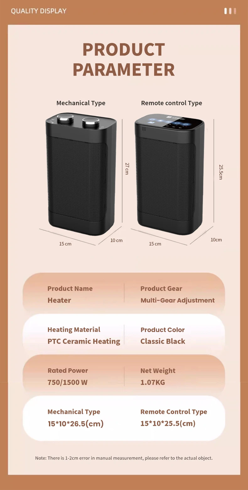 Usb Electric Space Heater, Portable, PTC - detail 10