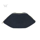 Shaping Cosmetic Bag Custom Special Design Lip Shaped Cosmetic Bag High Quality Tpu Black Makeup Bag With Zipper