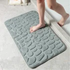Bath Mat Bath Mat Sub I Home Simple Cobblestone Carpet Bedroom Water Absorbing Material Non Slip Bath Mat