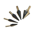 Hole Sizes 5pcs Hss Multiple Hole Sizes High Speed Steel Spiral Flute Stepped Drill Bit Set