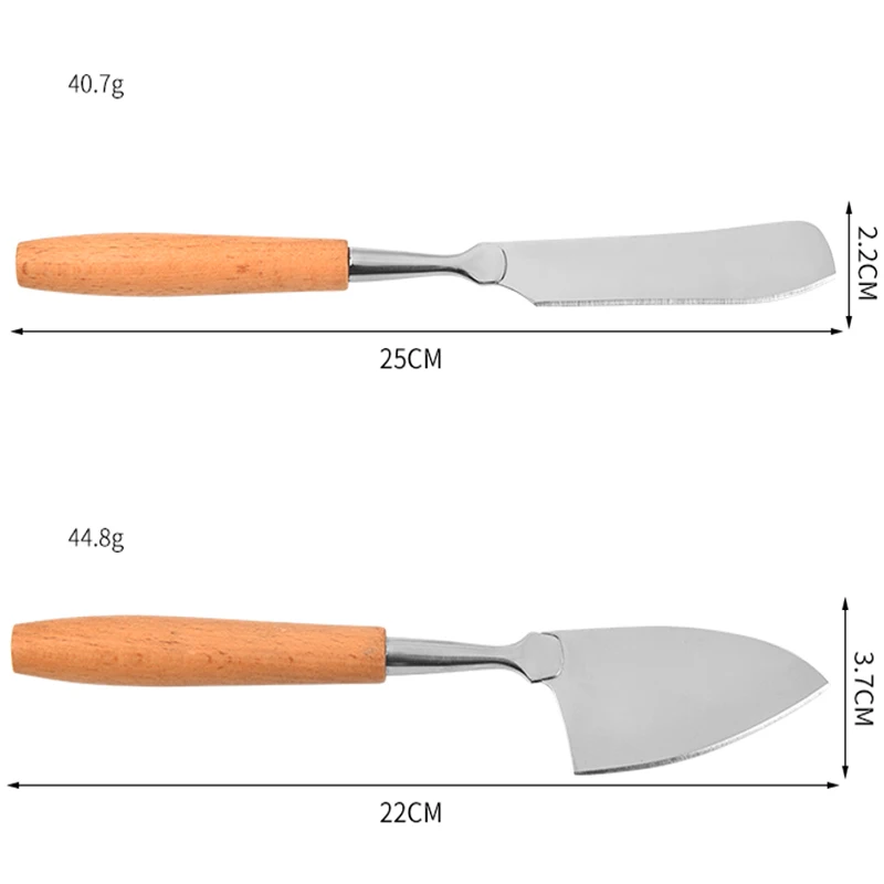 Factory Directly Cheese Tools Slicer Grater Butter Knives Cake Board Cutter Cheese Knife Set