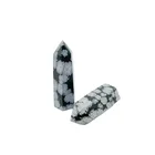 Obsidian Hot Selling Obsidian Polished Black Tower Healing Crystal Snowflake Obsidian Point