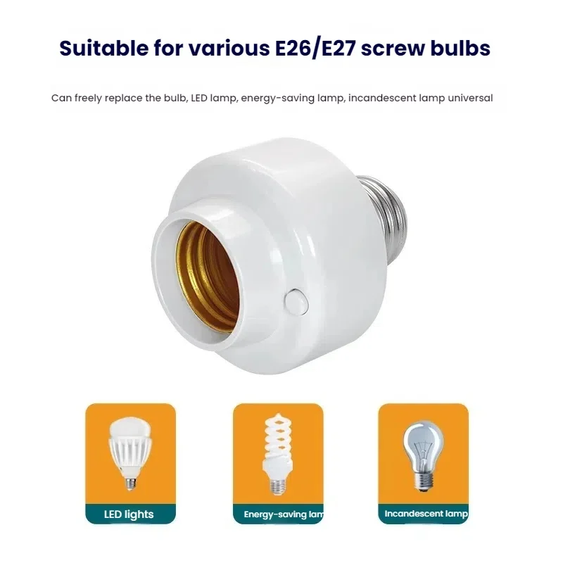 Yiweilian WiFi toma de corriente inteligente enchufe E26/E27 portalámparas teléfono inalámbrico Control remoto temporizador interruptor UE enchufe barra diseño hogar