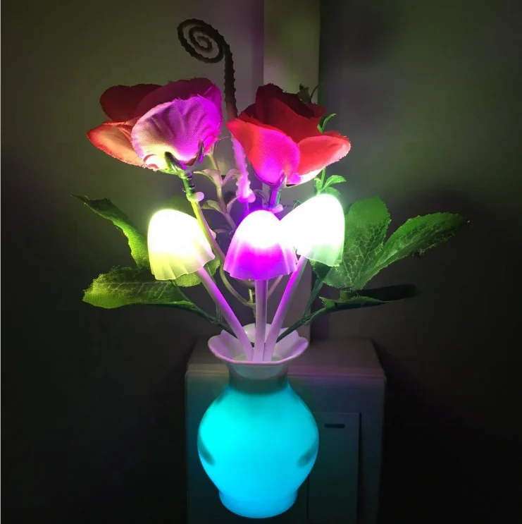 mushroom flower night light