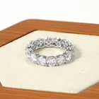 Diamond Ring Ladies Cubic Zirconia Bling Bling Sparkling Diamond Silver Jewelry Ring