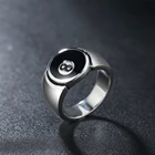Ring For New Stylish Stainless Steel Billiards 8 Ring For Men