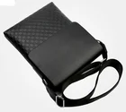 Black Bag Shoulder Shoulder Bag Black Customized PU Leather Black Cross Body Bag Men Shoulder Sling Bag