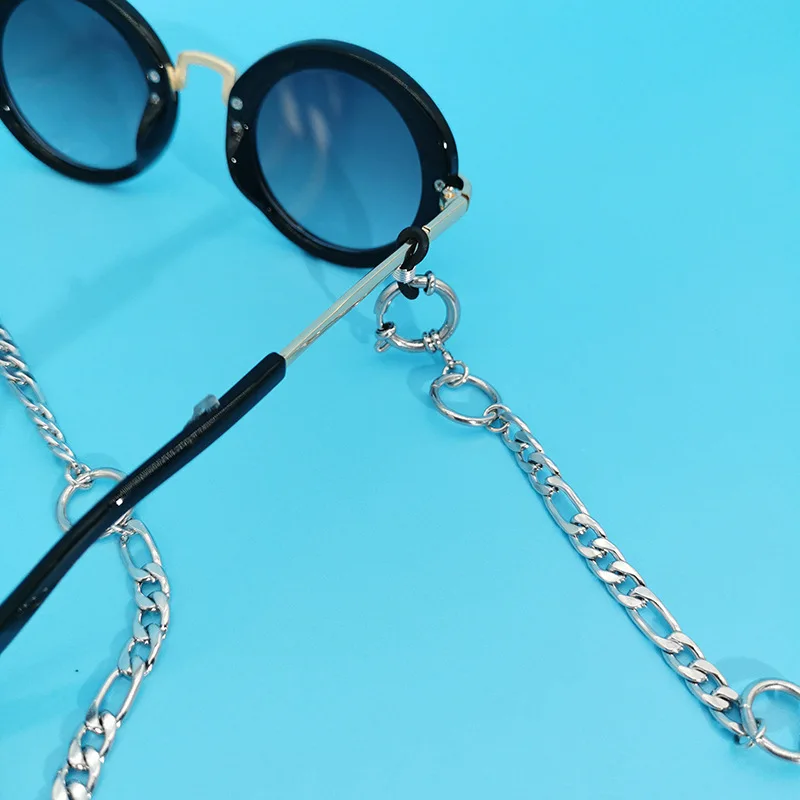 yiwu nimai eyeglass chain wholesale fancy silver eyeglass chains glasses chain with gemstone handmade