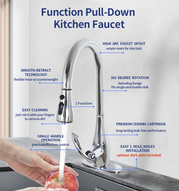 Hight Quality Water Mixer Tap Brass Water Mixer Faucet Cold and Hot Kitchen Tap Mixer Faucet