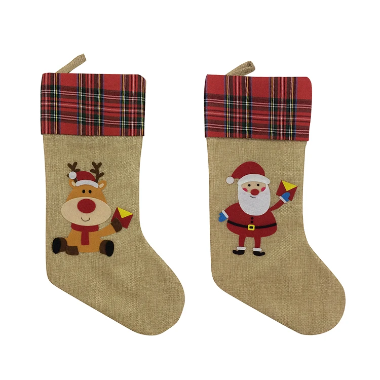 santa reindeer stocking house tree ornaments set christmas