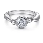 2021 New design fashion simple wedding 925 silver rings for women in vogue