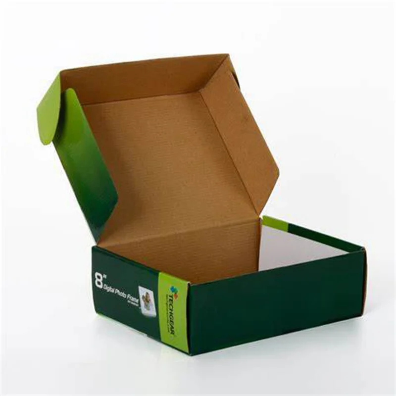 Custom Black Corrugated Shipping Mailer Box Multifunctional Eco Friendly details