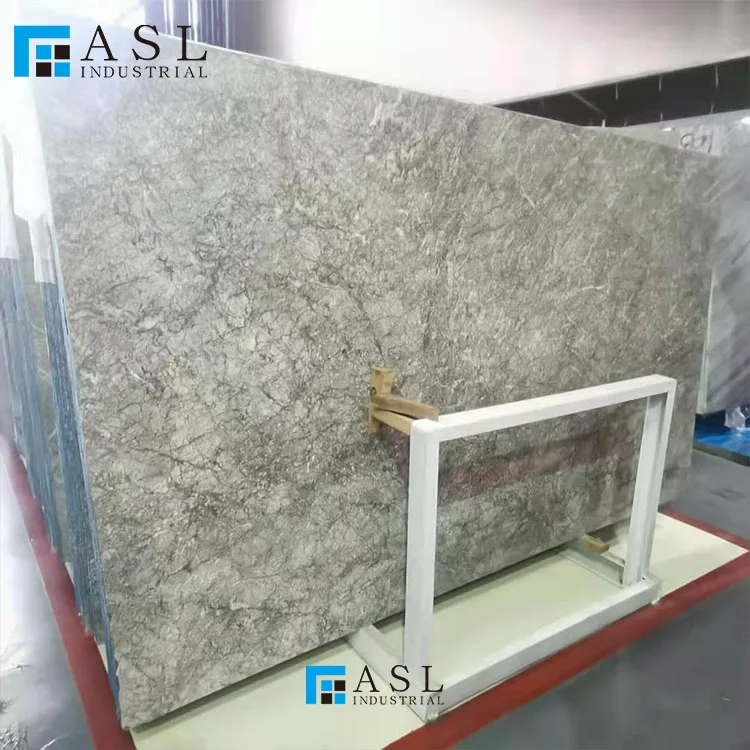 Factory direct Italy tafrry grey sahara marble slab yeni grey lido buffett artic grey marble