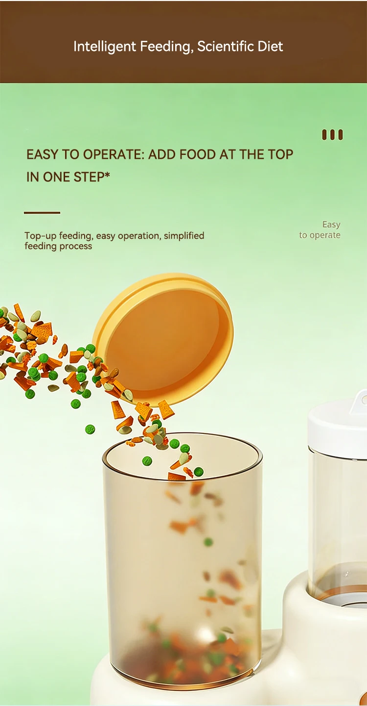 New 2 in 1 Hamster Food and Water Feeder Large Capacity Easy to Clean Small Pet Supplies factory