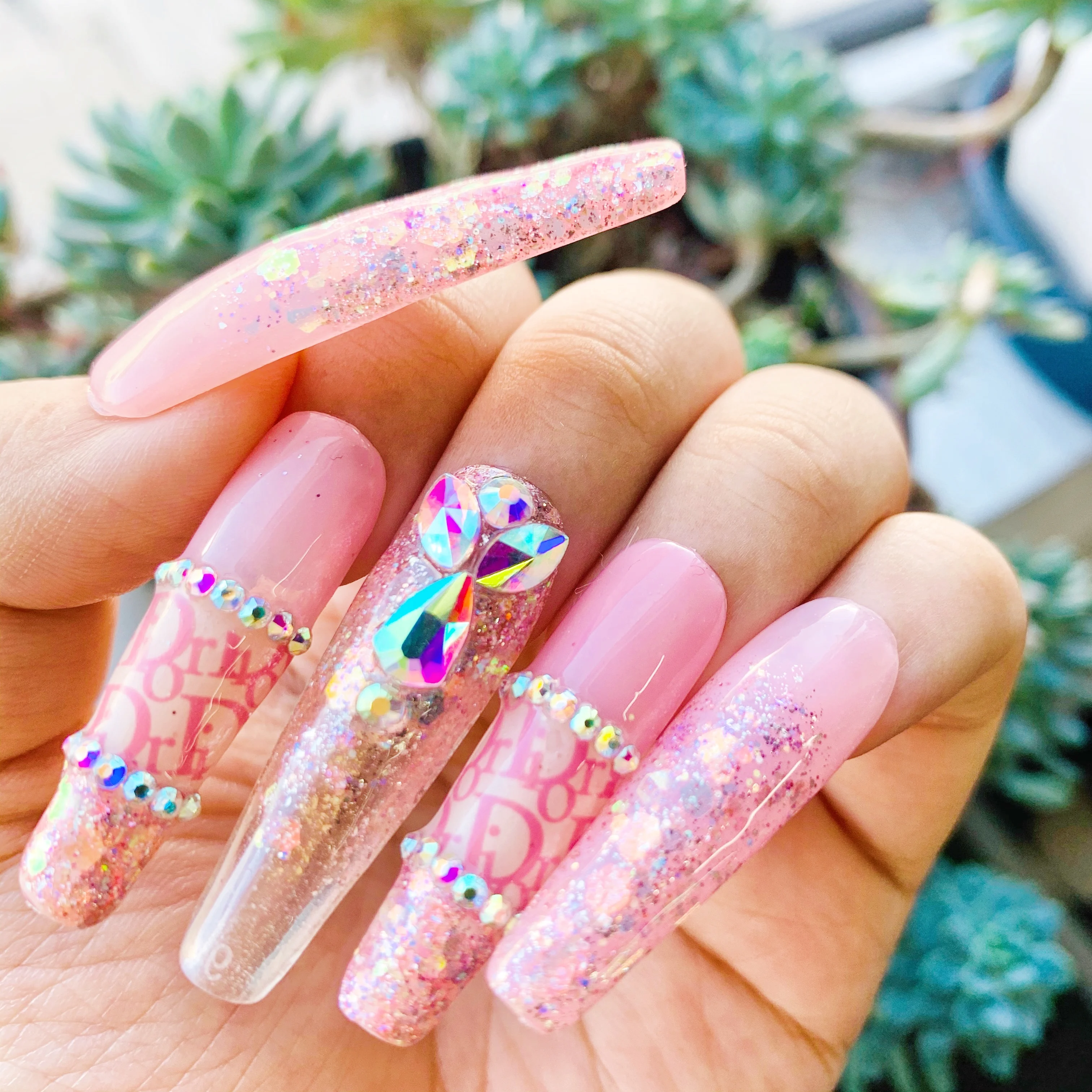 Hand-made High Quality Customized Private Movie Star Nail Design Long Press  On Nails - Buy Long Bal Press On Nails Press Olet Nails False Nail Press Nail  Art Designs Nail Design Nail