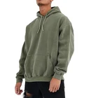 Men Black Custom High Quality Men Black Washed Oversize Hoodie Custom Men Hoodies