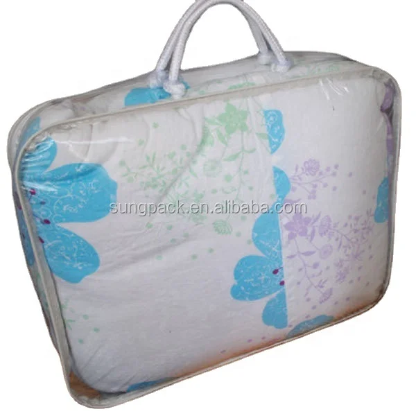 vinyl blanket bolsas with zipper