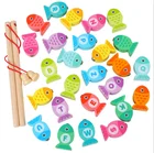 Toy Kids Toys Children Wooden Magnetic Games Fishing Toy Game Kids 3D Fish Baby Kids Educational Toys Gifts