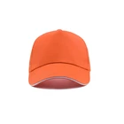 Orange Custom Orange Wholesale High Quality Polyester Cotton Orange 2021 Custom Logo Baseball Cap