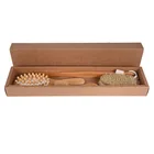 Bath Brush Shower Bath Body Brush Set SPA Bamboo