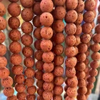 Brown Bead Beads Brown Red Lava Stone 6mm/8mm/10mm High Quality Loose Smooth Round Bead Strand Lava