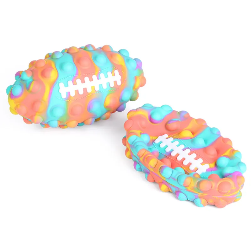 Wholesale Silicone Anxiety Stress Relief Push Bubble Sensory Soccer football Volleyball 3D Stress Ball Fidget Toys