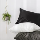 Cover Pillow Covers TEXbnb Charmeuse Silk Pillowcase Bedsure Customised Pillow Cover Black Throw Pillow Cover