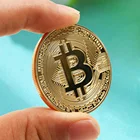 Coin Wholesale Bit Souvenir Coin Custom Physical Metal Gold Plated Btc Bitcoin Collector Commemorative Coin