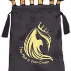 Silk Bags Packaging Customized Logo Black Satin Silk Bags Wig Packaging Hair Bags With Black Tassels