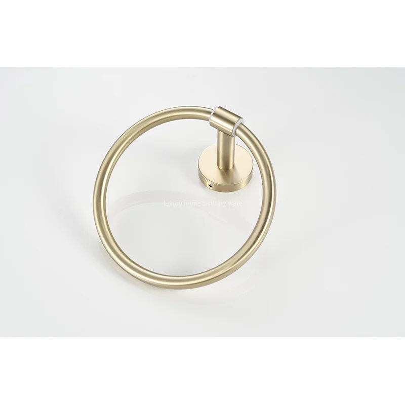 product hot selling latest minimalist design fashion bathroom accessories bathroom gold towel ring-5