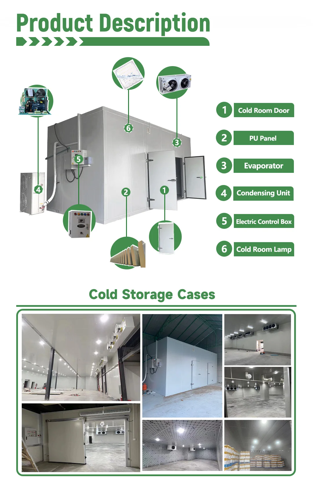 Commercial Walk-in Cooler, 100mm, 220v - detail 4