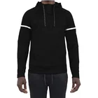 Men Black Oem Factory Wholesale Heavyweight 400gsm Hoodie Pullover Overszied Men Acid Wash Black Hoodie