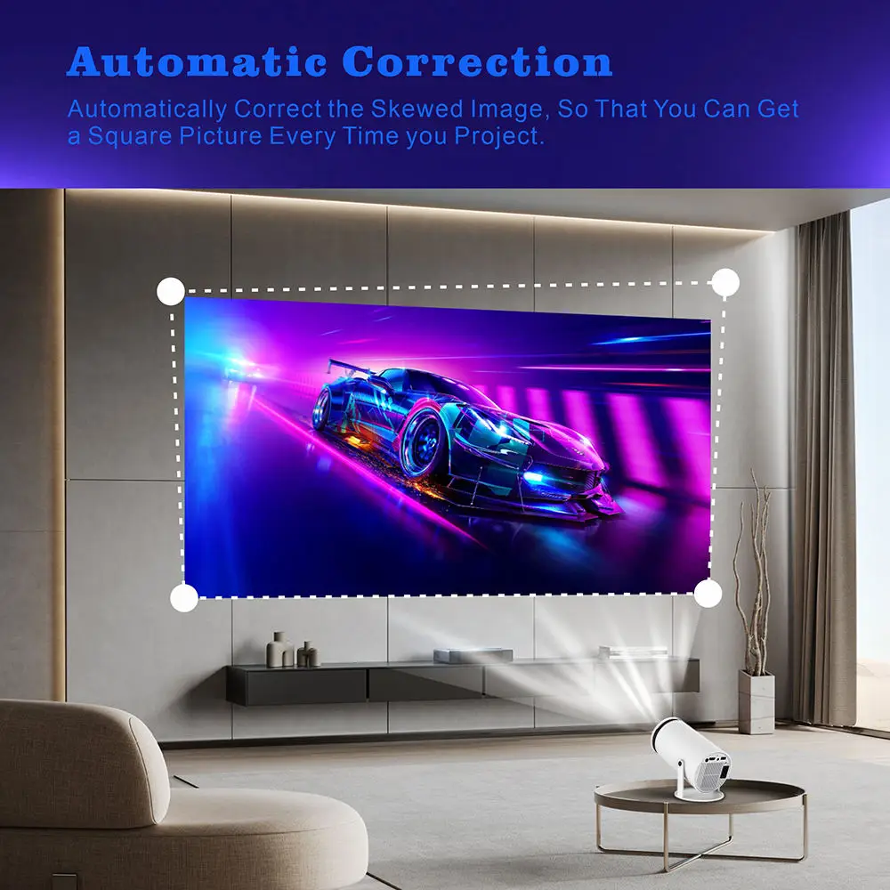 2024 new arrival Android 11 Projector Portable Mini High Brightness 720p Support FHD Mini Home LCD Projector home theatre system