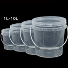 Plastic Bucket Manufacture Round Clear PP Plastic Buckets With Lids