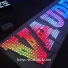 Rgb Led Signs Round Pixel Led 12mm Diffused RGB Led Neon Channel Letter For Signs