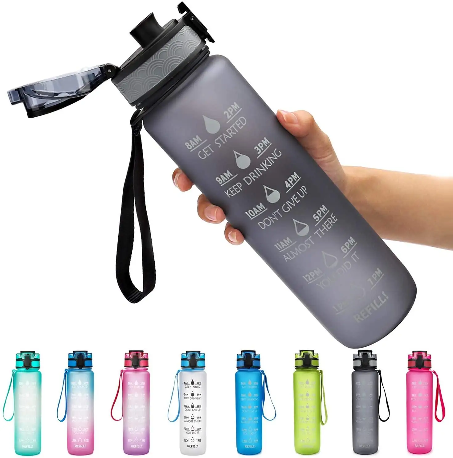 32OZ BPA Free Tritan Water Bottle Kids Travel Sports Water Bottle children 1liter Reusable Drinking Plastic Bottle