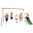 Outdoor Swing New Funny Cheap Kids Swing Outdoor Plastic Swing And Kids Slide Set For Children