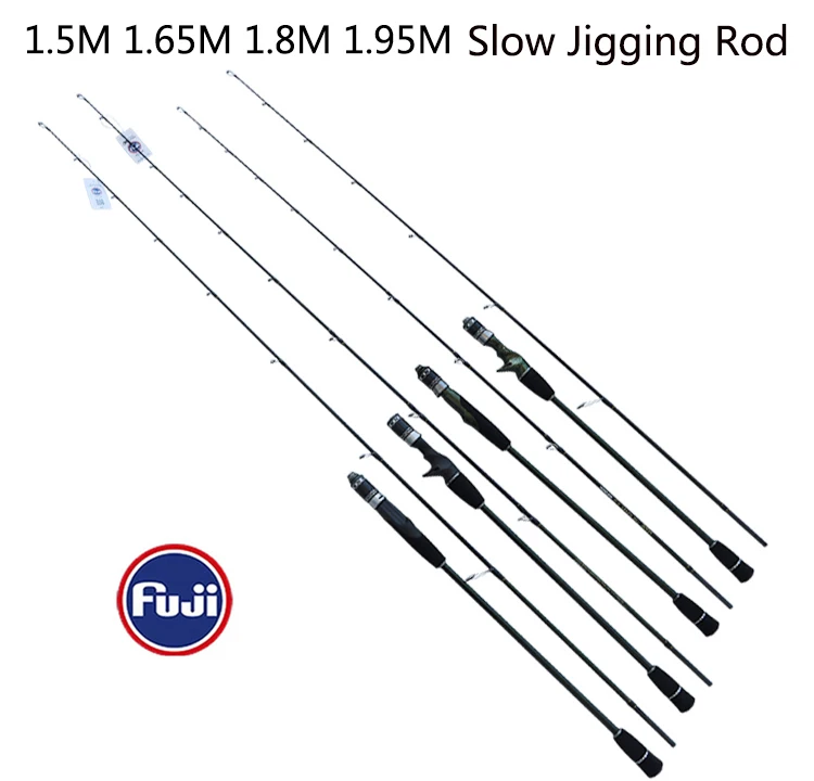 New M M Solid Pe Fuji Ultra Light Slow Jigging Rod