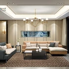 Sofa New Design Fabric Soft Sofa 2020 New Arrival Simple Sofa Design Modern 6 Seat Linen Fabric Soft Wooden Sofa