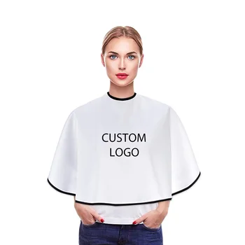 good quality logo custom girl artist shot capes waterproof women white makeup cape