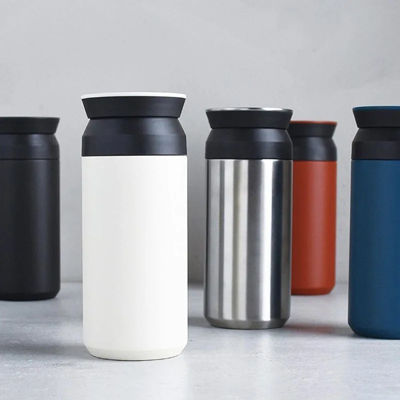 350ml Water Drinking Bottle Stainless Steel Insulated Tea Cup Tea Mug with Infuser Lid Japanese Korea Style Tea Flask