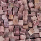 Gemstone Square Wholesale Natural Strawberry Quartz Cube Gemstone Square Crystal Quadrate For Decoration