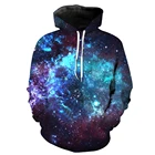 Unisex Realistic Print Galaxy Hooded Sweatshirt Pullover Hoodie 3d Print Long Sleeve Streetwear