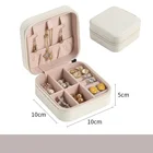 Case Earring Portable Travel Jewelry Case Earring Ring Necklace Accessories Organizer Box With Zipper