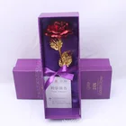 Gift Ideas Mother's Day Gift Ideas Single Gold-plated Rose 24-karat Gold Foil Rose Valentine Gift Box