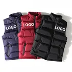 Vest Fashion Plain Warm Men Winter Vest Cotton Padded Vest 100% Polyester Waistcoat For Men